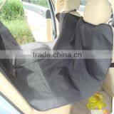Printed Waterproof PU Coating Pet Car Seat Cover / Dog Car Seat Protector 600D Oxford Fabric Black