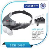 New loupes head lights With LED Eye Glasses Style Loupe 1.2x,1.8x,2.5x,3.5x