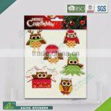 BSCI Factory Audit Self Adhesive Lovely Owl Style Eco-friendly Decorative Removable Felt Fabric Wall Sticker