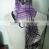 Purple simple striped men's scarves