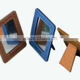 pu Leather High Quality Office Desk Mirror