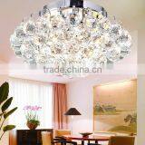 China Wholesale Silver Modern K9 Crystal Ball Chandelier Celing Lamp thumbnail-1