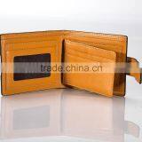 Handmade Italian Leather RFID Blocking Wallet Classical Bi-fold Tan Leather Card thumbnail-2