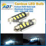 Super White no Error Code 39mm 5630 Smd Led Festoon Light License Plate Light Heatsink Long Life 50000hours