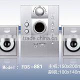 Supper Bass Series 2.1 Speaker FDS-881 With USB,SD,Karaoka thumbnail-1