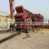 Small YHZS25 China Mobile Concrete Batching Mixing Plants