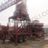 Mobile Portable Concrete Batching Plant 60m3/h,belt Type Concrete Batching Plant YHZS60 thumbnail-3
