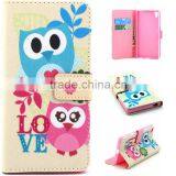 Book Style Color Printing Customed PU Leather Wallet Case For Sony Z5 thumbnail-6