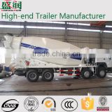 8 cubic meters concrete mixer pump truck semi trailer