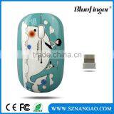 Custom lovely USB wireless pc mouse for promotion