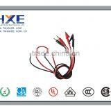 Red Black Alligator Clip to B Type Banana Plug Silicone Lead Test Cable High Voltage