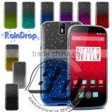 Best Quality 3D Raindrops Gradient Color Style Transparent Hard PC Case For Oneplus 2 Mobile Phone Case Cover