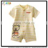 Bear Embroidery Baby Grows Baby Clothes Summer thumbnail-1
