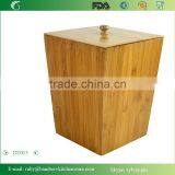 DT015/Bamboo Wooden Bath and Vanity Set Storage Box With Lids thumbnail-2