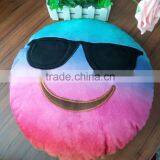 35cm Mixed Styles High Quality Emoticon Plush Emoji Pillow--shades With Rainbow Color