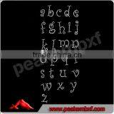 Beautiful Crystal Alphabet Letterr Trimming Rhinestone Designs thumbnail-1