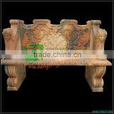 Hand Carved Memorial Marble Bench