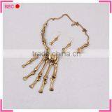 Necklace Earrings Set for Halloween, Skull Shaped Necklace Jewelry Set thumbnail-2