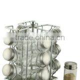 Revolving Stainless Steel Spice Set With 12pcs Bottles