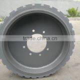 Genie Scissor Lift Platform Wheel Solid Tire With Rims Wheel 22x7x17 3/4 thumbnail-6