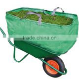 wheelbarrow bag/PE garden leaf bag/garden waste bag with handle