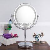 Battery Operated Desktop Two Sides Illuminated LED Cosmetic Makeup Mirror thumbnail-2