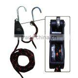 Hydroponics Adjustable 1/4" Rope Ratchet SS Hook Grow Hanger thumbnail-1