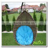 Audu Wicker Swing Chair,Swing Chair With Blue Cushion thumbnail-5