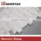 Newstar Wholesale White Marble Tile Veining Patterns Of Gold And Grey Finish Mosaic thumbnail-1