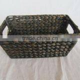 Black Water Hyacinth Basket Seagrass Baeket Sea Grass Basket thumbnail-1