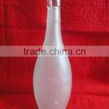 12oz Frosted Glass Wine Liquor Bottle Factory thumbnail-1