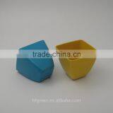 2015 Best Selling Square Bamboo Fiber Mini Flower Pot/planter/container thumbnail-1