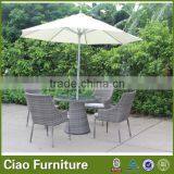 Balcony Outdoor Wicker Coffee Furniture Rattan Table and Chairs thumbnail-5