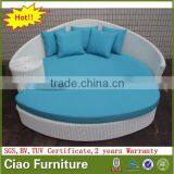 Bali Outdoor Sun Bed Rattan Round Sunbed Wicker Furniture thumbnail-4