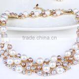 2015 Latest Jewelry Set Fashion Alloy Pearl Jewelry Set thumbnail-3