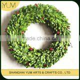 Preservative Boxwood Wreath for Festival and Party Decoration thumbnail-1