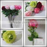 Decorative Artificial Flower Making Artificial Rose Polyester Artificial Flower thumbnail-3