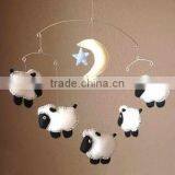 Express Hot Sale High Quality New Products Wholesale Handmade Felt Sheep Shaped Hanging Ceiling Decoration thumbnail-1