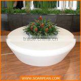 Multifunctional Shopping Mall Fiberglass Stool Chair With Flowerpot thumbnail-2