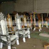 Hot Sales PU Leather Throne Chairs Wedding Decoration For Bride and Groom thumbnail-4