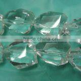 White Irregular Loose Crystal Beads thumbnail-1