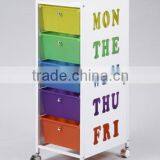 Storage Colorful Drawer Trolley With Wheels thumbnail-1