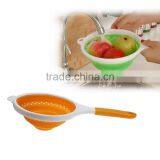 Multi-purpose Silicone Collapsible Colander , Drain Strainer , Folding Strainer thumbnail-1