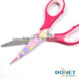 SST0027 6-1/4" Stationery PP+TPR Rubber Plastic Handle Office Scissor thumbnail-4