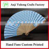 Wholesale Custom Bamboo Nylon Fold Hand Fan thumbnail-5