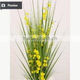 110 / 140 / 170 cm Nature Look Artificial Potted Grass Onion Grass With Oncidium Flower Fake Grass Pots Plant thumbnail-2