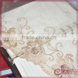 Yellow Floral Silver Metallic Yarn Embroidered Fabric Lace Trimming for Bra,lingerie thumbnail-1