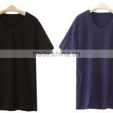 New Style Wholesale Cheap Summer Round Neck Plain Black T Shirts For Men thumbnail-3