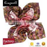 Square Silk Lady Scarf Customizable With Digital Printing thumbnail-1