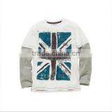 Boys 100 Cotton Round Collar Long Sleeves Top thumbnail-1